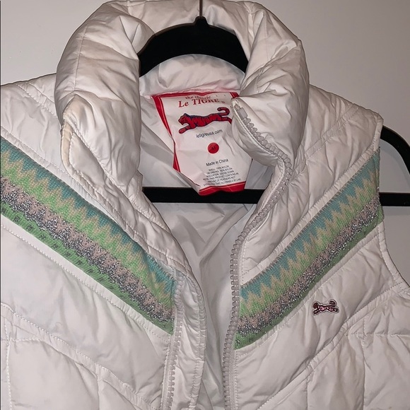 The Classic Le TIGRE White Goose Down Vest - Picture 3 of 5